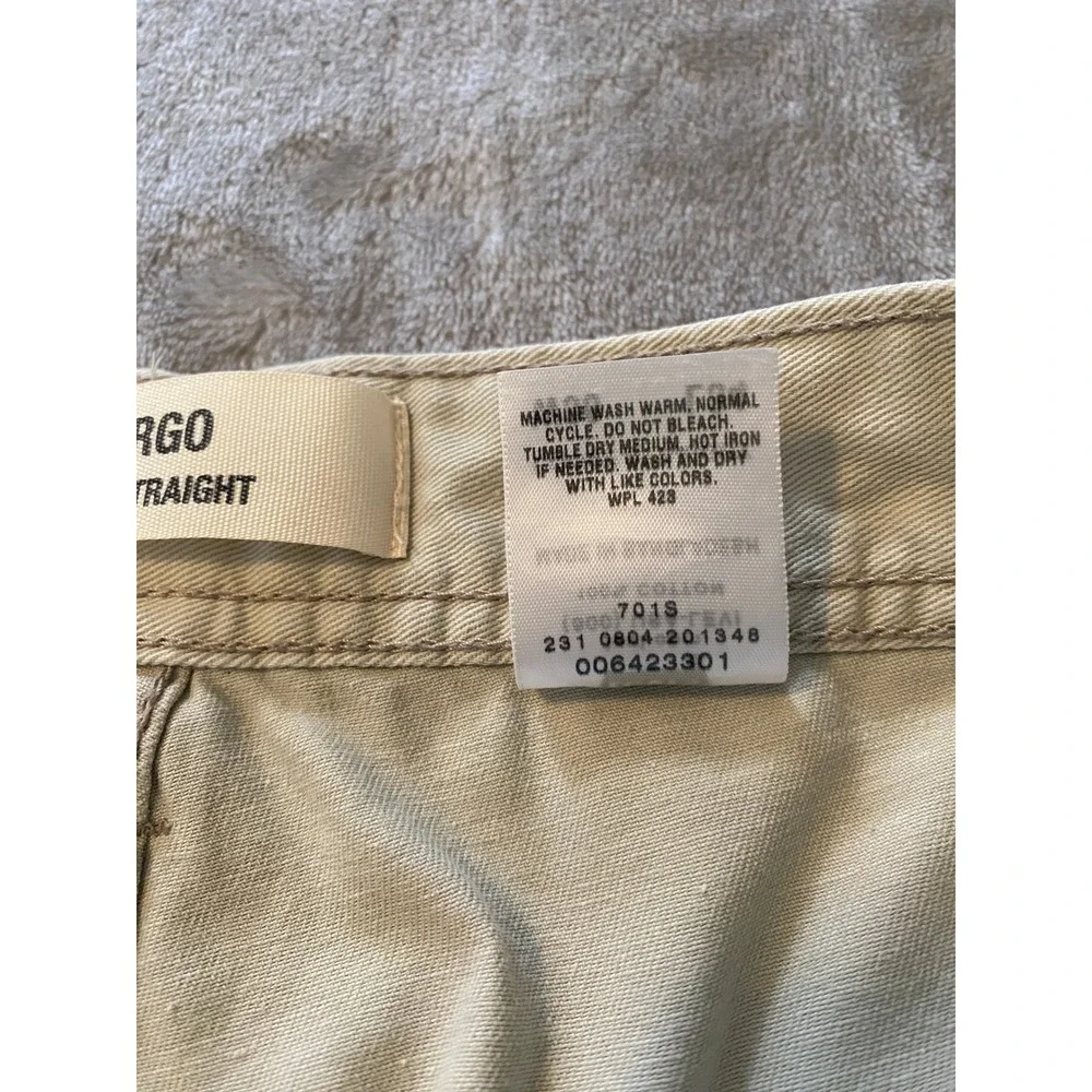 Levi's Cargo Pants‎ W36 L34 Tan Loose Straight Khaki Utility Y2K Skater *READ*